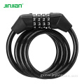 Bike Cycle Lock Combination Code Spiral Cable Bike Cycle Lock Manufactory